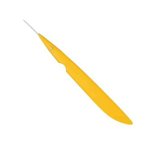 Colcolo Ton-Modellierwerkzeug, Tonnadel, bequemer Griff, faltbares Töpferwerkzeug, Edelstahlspitzen zum Modellieren und Punktieren, Gelb Colcolo Ton-Modellierwerkzeug, Tonnadel, bequemer Griff, faltbares Töpferwerkzeug, Edelstahlspitzen zum Modellieren und Punktieren, Gelb von Colcolo