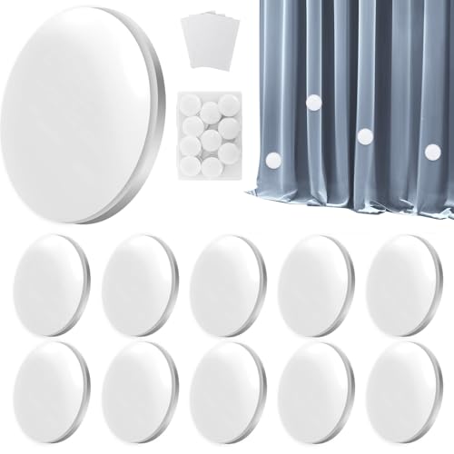 10 Stück Runde Magnetische für Vorhang, Duschvorhang Gewichte Vorhänge Vorhanggewicht Gardinen Fenstervorhang Gewicht Raffhalter mit Rostschutzfolie für Dusche Fenster Vorhang Tischdecken Wasserdicht 10 Stück Runde Magnetische für Vorhang, Duschvorhang Gewichte Vorhänge Vorhanggewicht Gardinen Fenstervorhang Gewicht Raffhalter mit Rostschutzfolie für Dusche Fenster Vorhang Tischdecken Wasserdicht von Colexy