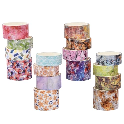 16 Rollen Vintage Washi Tape Set 15/20/30mm Breit Kreative Dünn Dekorative Bänder Pastell Floral Washi Tape Bunt Klebeband für Kunst DIY Handwerk Journals Scrapbooking Supplies Bullet Journals 16 Rollen Vintage Washi Tape Set 15/20/30mm Breit Kreative Dünn Dekorative Bänder Pastell Floral Washi Tape Bunt Klebeband für Kunst DIY Handwerk Journals Scrapbooking Supplies Bullet Journals von Colexy