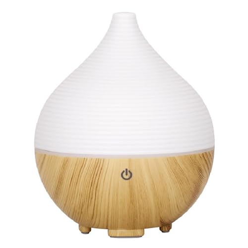 Aroma Diffuser 160ml, Aroma Diffuser für Duftöle, Holzmaserung Luftbefeuchter mit 7 Farben LED, Kleiner Diffusor für Ätherische Öle, Holzmaserung Diffusor für Zuhause Büro Oder Yoga Aroma Diffuser 160ml, Aroma Diffuser für Duftöle, Holzmaserung Luftbefeuchter mit 7 Farben LED, Kleiner Diffusor für Ätherische Öle, Holzmaserung Diffusor für Zuhause Büro Oder Yoga von Colexy