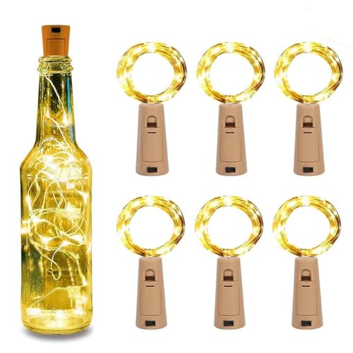 Colexy Flaschenlichter, 6 Stück 1M 10 LED Korken Licht Lichterkette mit Batterie für Flaschen, Warmweiß Lichterkette Batteriebetrieben Flaschenlichterkette für Weihnachten Hochzeit Party Dekoration Colexy Flaschenlichter, 6 Stück 1M 10 LED Korken Licht Lichterkette mit Batterie für Flaschen, Warmweiß Lichterkette Batteriebetrieben Flaschenlichterkette für Weihnachten Hochzeit Party Dekoration von Colexy