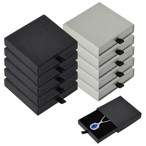 Colexy Schmuckschatulle Schwarz Klein 10 Stück Geschenkbox Schmuck Samt, 7 * 7cm Kleine Geschenkboxen Zum Befüllen Schmuck, Geschenke Box Für Armband Colexy Schmuckschatulle Schwarz Klein 10 Stück Geschenkbox Schmuck Samt, 7 * 7cm Kleine Geschenkboxen Zum Befüllen Schmuck, Geschenke Box Für Armband von Colexy
