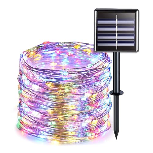Colexy Solar Lichterkette Aussen 7M 50 LED Lichterkette 8 Modus IP65 Wasserdicht Kupferdraht Solarlichterkette Buntes Außen Wetterfest für Weihnachten Gartendeko Terrasse Balkon Hochzeit Party Colexy Solar Lichterkette Aussen 7M 50 LED Lichterkette 8 Modus IP65 Wasserdicht Kupferdraht Solarlichterkette Buntes Außen Wetterfest für Weihnachten Gartendeko Terrasse Balkon Hochzeit Party von Colexy