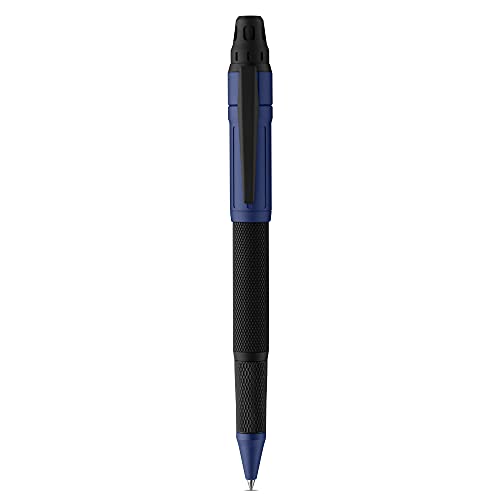 Colibri Ascari Twist Kugelschreiber | Blau mit Pachmayr Textur | Edel Kugelschreiber mit Feder-Clip | mittelgroße Punkt | schönen Geschenkbox - Geschenk für Männer und Frauen von Colibri