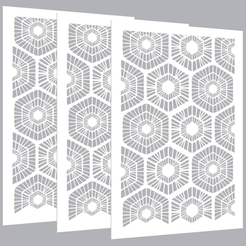 Colingmill Große Wandschablonen zum Malen von Waldmustern, 91,4 x 58,4 cm, riesige Tapete, Farn-Schablone, große florale Boho-Vorlagen für Küche, Zimmer, Möbelböden, Heimdekoration (Allover-Stil), 3 Colingmill Große Wandschablonen zum Malen von Waldmustern, 91,4 x 58,4 cm, riesige Tapete, Farn-Schablone, große florale Boho-Vorlagen für Küche, Zimmer, Möbelböden, Heimdekoration (Allover-Stil), 3 von Colingmill