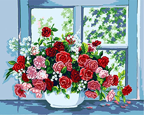 Collection D'Art 11399 Gobelin Gobelin Kreuzstich-Set, Gemaltes Leinwandbild, Blumen, 50,8 x 61 cm Collection D'Art 11399 Gobelin Gobelin Kreuzstich-Set, Gemaltes Leinwandbild, Blumen, 50,8 x 61 cm von Collection D'Art