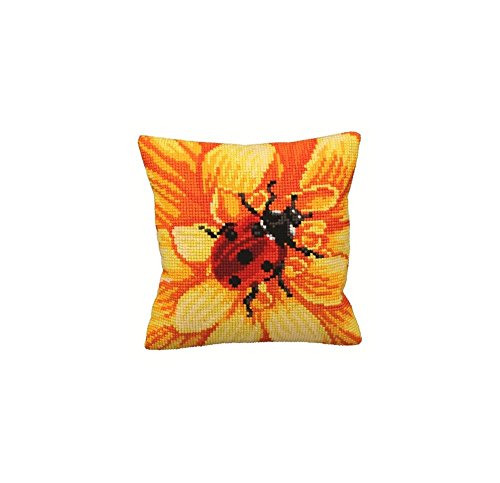 Collection D 'Art 40 x 40 cm "Gerbera Kreuzstich Kissen Kit Collection D 'Art 40 x 40 cm "Gerbera Kreuzstich Kissen Kit von Collection D'Art