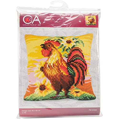 Collection D'Art CD5190 Kreuzstichkissen-Kit, Top Brass, 40 x 40cm von Collection D'Art
