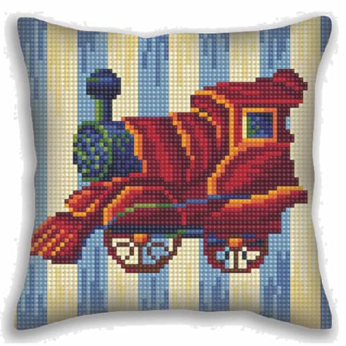 Collection d'Art 5402 Nostalgie Kreuzstichkissen, Baumwolle, Mehrfarbig, 40x40cm Collection d'Art 5402 Nostalgie Kreuzstichkissen, Baumwolle, Mehrfarbig, 40x40cm von Collection D'Art