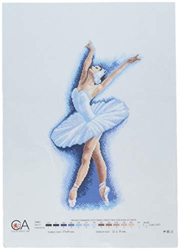 Collection d'Art PA1471 Odetta Bedrucktes Aida für Kreuzstickerei, Baumwolle, Mehrfarbig, 22x39cm Collection d'Art PA1471 Odetta Bedrucktes Aida für Kreuzstickerei, Baumwolle, Mehrfarbig, 22x39cm von Collection D'Art