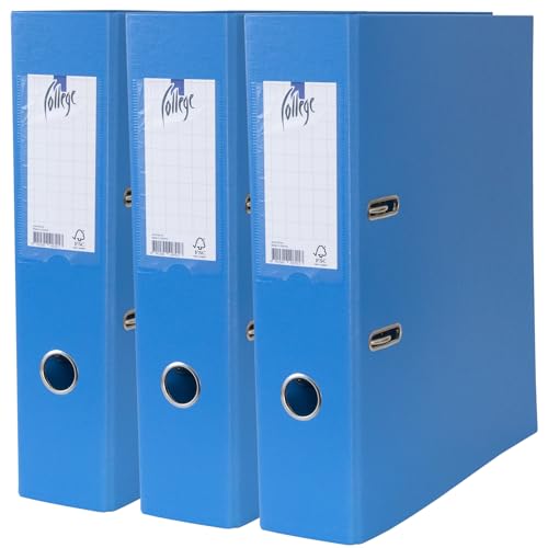 College Ordner A4 Breit – 3er Pack, 7,5 cm, Hochwertiger PP-Kunststoff Aktenordner in Blau – Ideal für Bürobedarf, Schulunterlagen & DIN A4 Dokumentenmanagement College Ordner A4 Breit – 3er Pack, 7,5 cm, Hochwertiger PP-Kunststoff Aktenordner in Blau – Ideal für Bürobedarf, Schulunterlagen & DIN A4 Dokumentenmanagement von College