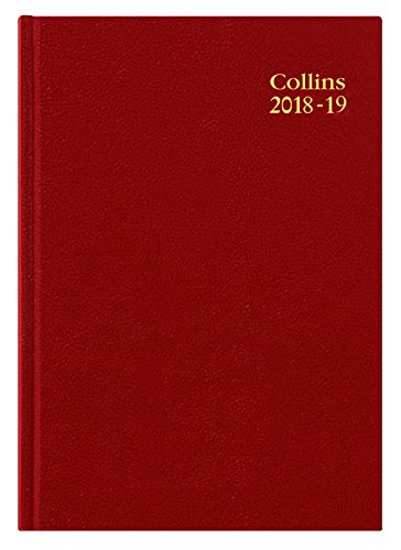 Collins 40 m-red A4 mid-year 2018/19 Schreibtisch Wochenansicht von Collins