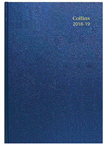 Collins 44 m-blu A4 mid-year 2018/19 Tag auf Seite Schreibtisch Diary von Collins