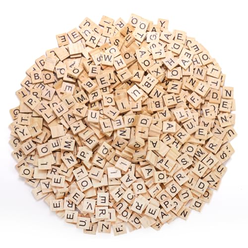 Coloch 1000 Stück Scrabble Buchstaben Holz, Buchstaben von A-Z Puzzle, Holz Fliesen mit Ziffern, Großbuchstaben zum Basteln, Anhänger, Rechtschreibung, Schlafzimmer Decor, Brettspiele Coloch 1000 Stück Scrabble Buchstaben Holz, Buchstaben von A-Z Puzzle, Holz Fliesen mit Ziffern, Großbuchstaben zum Basteln, Anhänger, Rechtschreibung, Schlafzimmer Decor, Brettspiele von Coloch