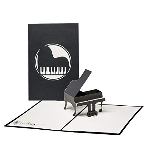 Pop Up Grußkarte Piano - 3D Geburtstagskarte Klavier als Geschenkgutschein, Pop Up Gutscheinkarte zum Konzert, Klappkarte Klavier, Konzertgutschein Pop Up Grußkarte Piano - 3D Geburtstagskarte Klavier als Geschenkgutschein, Pop Up Gutscheinkarte zum Konzert, Klappkarte Klavier, Konzertgutschein von Cologne Cards