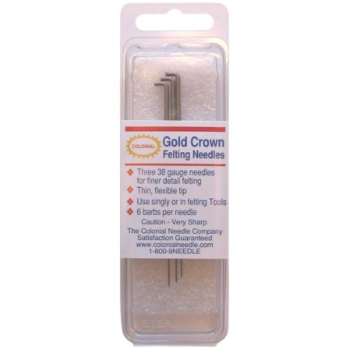 Colonial Gold Crown Felting Needles 3/Pkg-Size 38 Triangle Colonial Gold Crown Felting Needles 3/Pkg-Size 38 Triangle von Colonial Needle