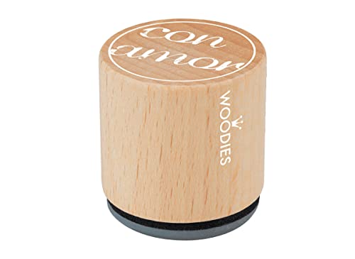 Holzstempel und Gummistempel mit Liebe Durchmesser 33 x 30 mm. von INNSPIRO