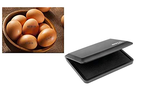 Colop Stempelkissen in Eier-/Lebensmittelqualität, gebrauchsfertig, Schwarz von Colop