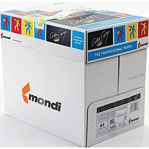 Farblaserpapier, Kopierpapier, Mondi-Papier, 90 g/m², 2,500 Blatt, 1 Box, A4 von Color Copy