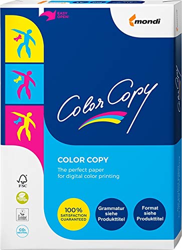 Mondi ColorCopy DIN A6 Papier 160g/m² VE = 125 Blatt Papier weiß für Laserdrucker und InkJet geeignet von Color Copy
