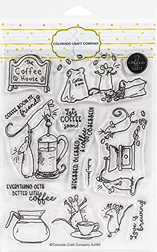 Colorado Craft Company Clear Stamps 6"X8"-Coffee House-By Anita Jeram -C3AJ483 Colorado Craft Company Clear Stamps 6"X8"-Coffee House-By Anita Jeram -C3AJ483 von Colorado Craft Company