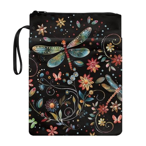 Coloranimal Buchhülle, Taschenbuch, Hardcover, Aufbewahrungstasche mit Reißverschluss und Vordertasche, tragbar, trendiges Design, für den Schulanfang Coloranimal Buchhülle, Taschenbuch, Hardcover, Aufbewahrungstasche mit Reißverschluss und Vordertasche, tragbar, trendiges Design, für den Schulanfang von Coloranimal