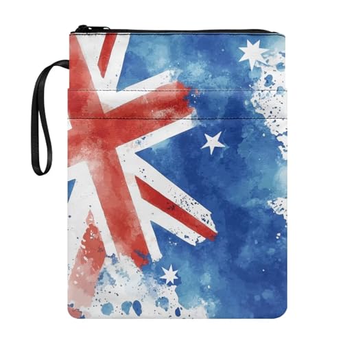 Coloranimal Buchhülle mit Australien-Druck, mit Reißverschluss, Aufbewahrungstasche für Taschenbücher und Hardcover, modisch, leicht, für Schüler, Lehrer, Taschen, Tragetasche Coloranimal Buchhülle mit Australien-Druck, mit Reißverschluss, Aufbewahrungstasche für Taschenbücher und Hardcover, modisch, leicht, für Schüler, Lehrer, Taschen, Tragetasche von Coloranimal