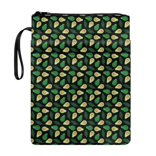 Coloranimal Buchhülle mit Reißverschluss, Buchhülle für Hardcover-Taschenbücher, wasserdicht, mit Reißverschluss, Vordertasche, Schutzhülle für Bibliothek, Grün Coloranimal Buchhülle mit Reißverschluss, Buchhülle für Hardcover-Taschenbücher, wasserdicht, mit Reißverschluss, Vordertasche, Schutzhülle für Bibliothek, Grün von Coloranimal