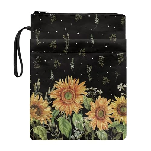 Coloranimal Buchhülle mit Sonnenblumen-Motiv, Vintage-Stil, für Liebhaber, Geschenke, Schutztasche für Taschenbuch, Hardcover, passend für die meisten Taschenbücher, modische Schultasche Coloranimal Buchhülle mit Sonnenblumen-Motiv, Vintage-Stil, für Liebhaber, Geschenke, Schutztasche für Taschenbuch, Hardcover, passend für die meisten Taschenbücher, modische Schultasche von Coloranimal