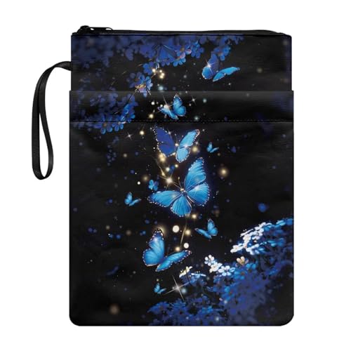 Coloranimal Buchumschlag mit Reißverschluss, Aufbewahrungstasche für Taschenbücher und Hardcover, modisch, leicht, für Schüler, Lehrer, Taschen, Tragetasche, Blau Coloranimal Buchumschlag mit Reißverschluss, Aufbewahrungstasche für Taschenbücher und Hardcover, modisch, leicht, für Schüler, Lehrer, Taschen, Tragetasche, Blau von Coloranimal