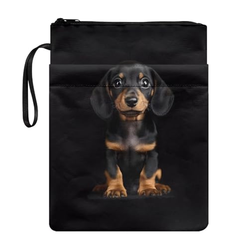 Coloranimal Schutzhülle mit Dackel-Aufdruck und Reißverschluss, für Liebhaber, Geschenke, Schutztasche für Taschenbuch, Hardcover, passend für die meisten Taschenbücher, modische Schultasche Coloranimal Schutzhülle mit Dackel-Aufdruck und Reißverschluss, für Liebhaber, Geschenke, Schutztasche für Taschenbuch, Hardcover, passend für die meisten Taschenbücher, modische Schultasche von Coloranimal