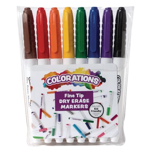 ColorationsÃ‚® Fine-Tip Dry Erase Marker - Set of 8 (Item # FPDRY) by Colorations von Colorations