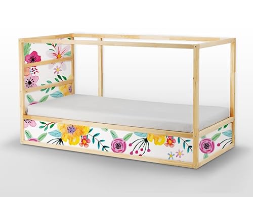 Coloray Sticker-Set Bett Kura Für Kinder Aufkleber Mit Stufen Aufkleber-Set - Blume in lebendigen Farben von Coloray