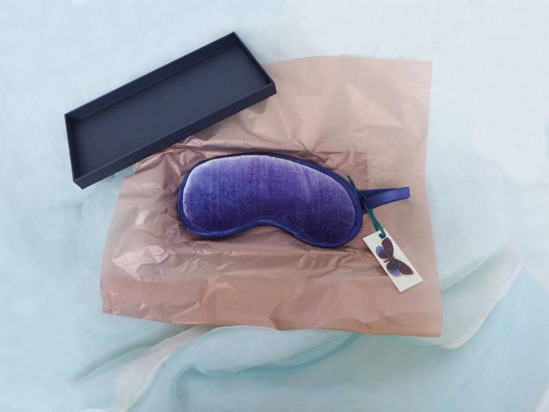 Schlafmaske Handbemalt Aus Samt, Verschiedene Farben, Verstellbarer Riemen, Geschenke, Sofort Lieferbar, Uk von Colorbloom