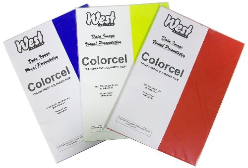 Coloured Acetate Red A3 Pk10 (Pack) von Colorcel