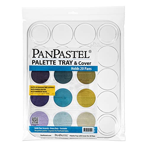 PanPastel 35020 Palette Tablett, 35,6 x 27,9 cm, 20 Mulden, Weiss/opulenter Garten, Nicht zutreffend von PanPastel