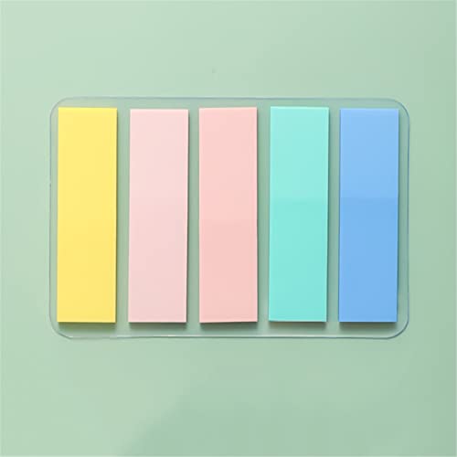 100 Stück selbstklebend Haftstreifen Haftmarker Klebezettel Colorful Page Marker Kleine Zettel für Seiten Markierung, können klassifizierte Notizen Memo-Sticker aufkleben (C) von Colorful Home Tool