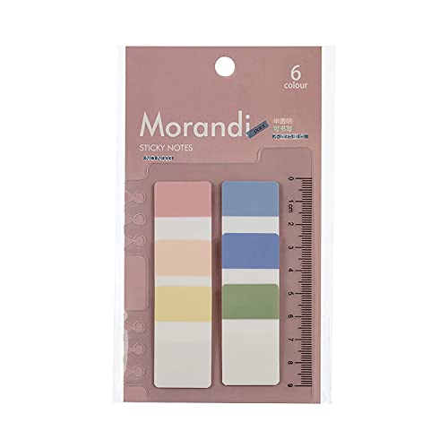 Colorful Haftnotizen Klebezettel, Klebeetiketten, Seitenmarkierungen, Indexetiketten, Morandi-Anmerkungsetiketten, durchscheinende Indexaufkleber (Blue e) von Colorful Home Tool