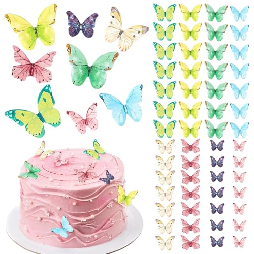 Colorich 40 Stück Schmetterling Tortendeko Essbar, Schmetterling Deko Geburtstag, Tortendeko Mädchen, Essbare Schmetterlinge für Torte, Kuchen Deko Geburtstag Cake Topper für Hochzeit, Babyparty Colorich 40 Stück Schmetterling Tortendeko Essbar, Schmetterling Deko Geburtstag, Tortendeko Mädchen, Essbare Schmetterlinge für Torte, Kuchen Deko Geburtstag Cake Topper für Hochzeit, Babyparty von Colorich ㅤ