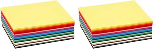 Colortime Kreative Bastelkarte, Zugehörige Farben, A6 10,5x15 (Packung mit 2) von Colortime