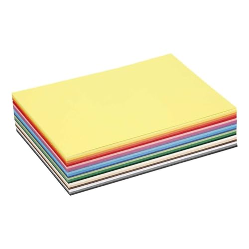 Farbige Kraftkarte, A5, 15 x 21 cm, 180 cm, verschiedene Farben, 300 Blatt Farbige Kraftkarte, A5, 15 x 21 cm, 180 cm, verschiedene Farben, 300 Blatt von Colortime