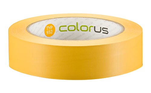 Colorus PVC Putzband PLUS | Putzerband 30 mm 33 m gelb gerillt | PVC Abklebeband für glatte und leicht raue Untergründe | PVC Klebeband für Innen und Außen | Gelbes Klebeband UV-beständig Colorus PVC Putzband PLUS | Putzerband 30 mm 33 m gelb gerillt | PVC Abklebeband für glatte und leicht raue Untergründe | PVC Klebeband für Innen und Außen | Gelbes Klebeband UV-beständig von Colorus