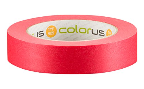 Colorus Premium Abklebeband 25 mm x 50 m | Faserverstärktes, extrem reißfestes Malerband | Fineline Klebeband für glatte und raue Oberflächen | Spezialklebeband für superflache Farbkanten von Colorus