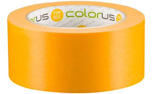 Colorus Premium Fineline Goldband Lackierband Malerband Washi Tape Klebeband 50m 50mm von Colorus