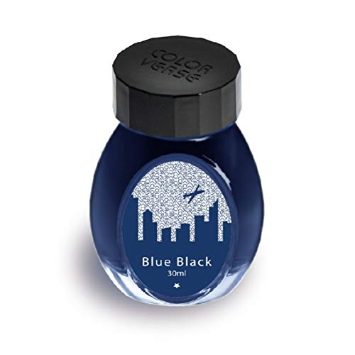 Colorverse Tinte – Office Serie – Blau Schwarz (30 ml) Füllfederhalter-Tinte von Colorverse