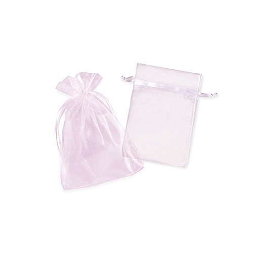 Colour-Bags Tragetaschen 100x Organzasäckchen ROSA | 12 x 17 cm | Organzabeutel | Schmuckbeutel | Geschenkbeutel | Säckchen Beutel für Geschenke | Gastgeschenke | Hochzeit von Colour-Bags Tragetaschen