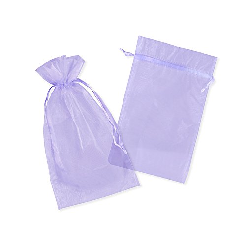 Colour-Bags Tragetaschen 50x Organzasäckchen FLIEDER | 20 x 30 cm | Organzabeutel | Schmuckbeutel | Geschenkbeutel | Säckchen Beutel für Geschenke | Gastgeschenke | Hochzeit von Colour-Bags Tragetaschen