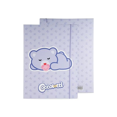 Colourbook - Gummibandverschluss, Dokumentenhalter A4 Coccolotti Love&Tell, Rücken 1 cm, Abmessungen 25 x 35 cm (Classic Lilla) von Colourbook