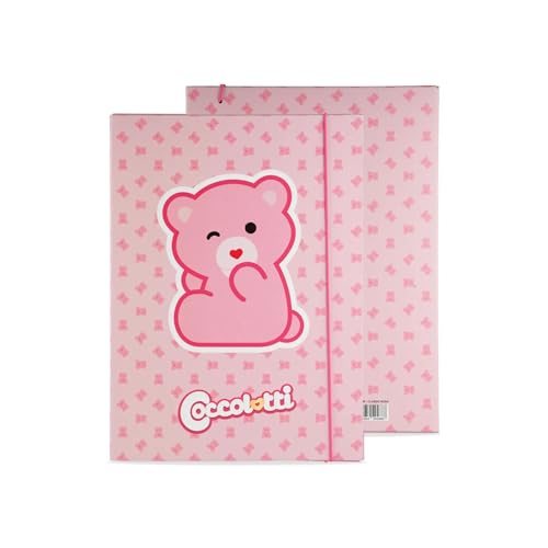 Colourbook - Gummibandverschluss, Dokumentenhalter A4 Coccolotti Love&Tell, Rücken 1 cm, Abmessungen 25 x 35 cm (Classic Rosa) von Colourbook