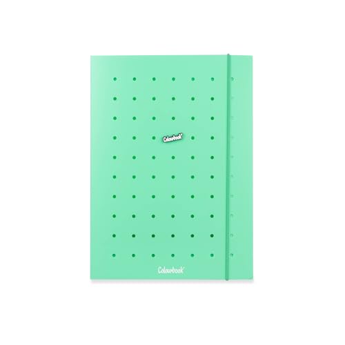 Colourbook Pin It Dokumentenmappe mit 3 Klappen, A4, PPL, Gummibandverschluss, Rücken 1 cm (Irish Green) von Colourbook